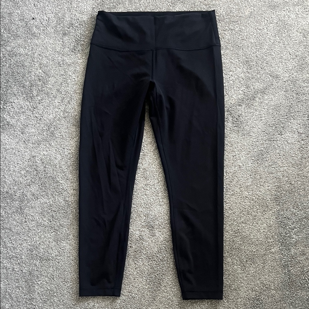 Lululemon Black High Rise Wunder Under Leggings 7/8